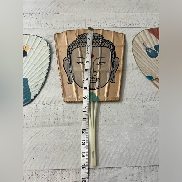 Set of 3 Vintage Japanese | Asian Fans | Souvenir Home Decor - Picture 4 of 10
